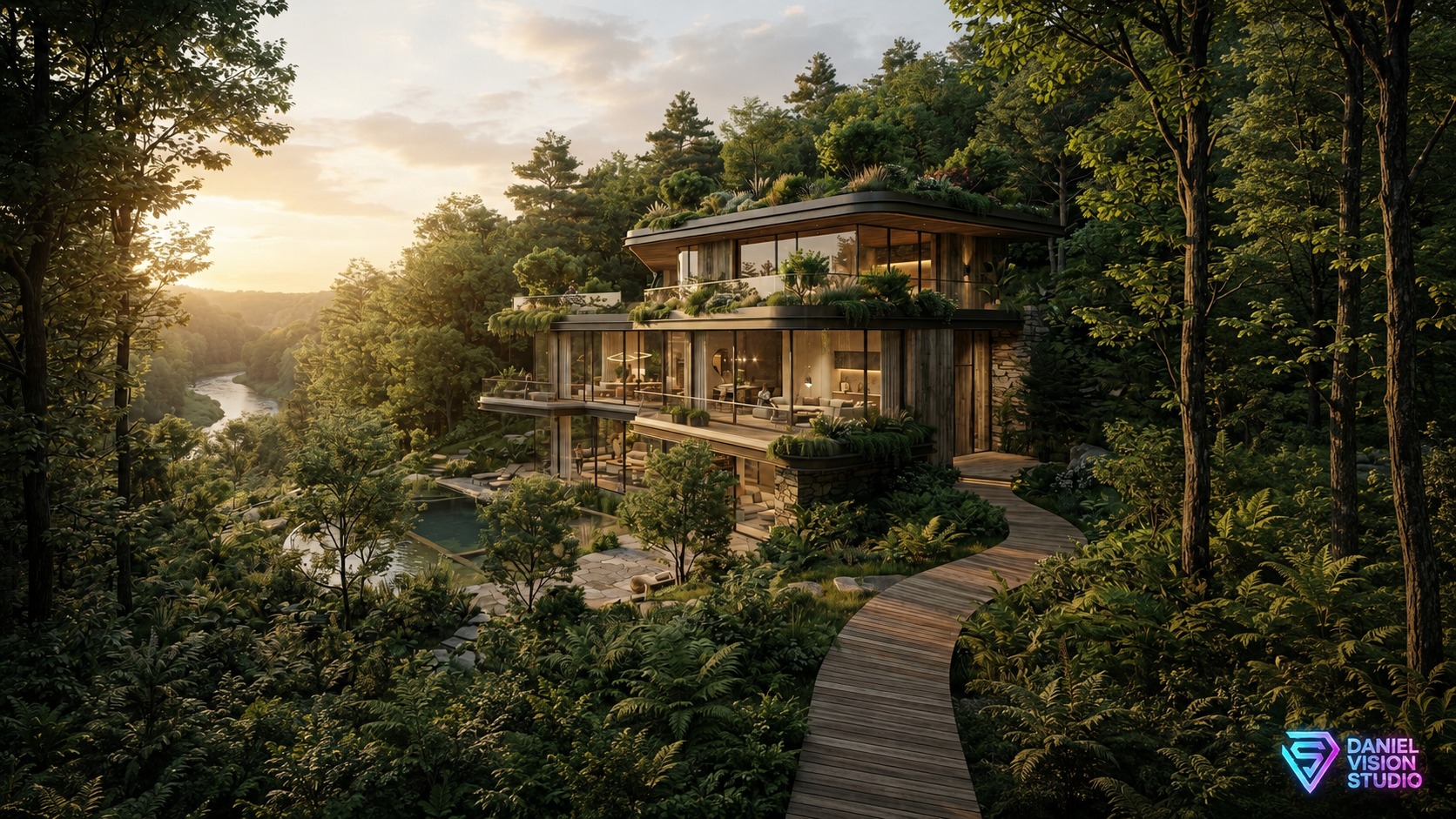 Architektur in Naturkulisse