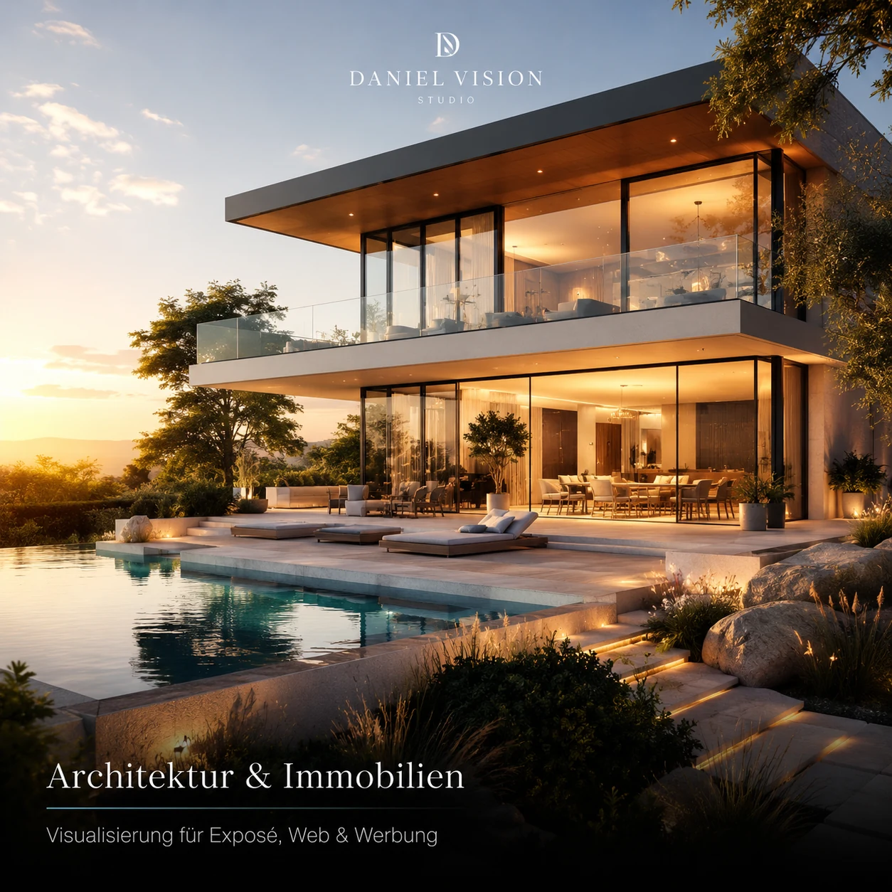 Architektur bei Abendlicht