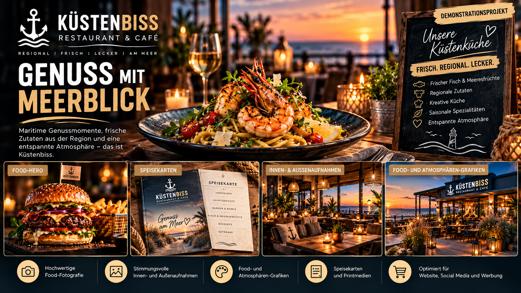 Küstenbiss Restaurant & Café – Demonstrationsprojekt